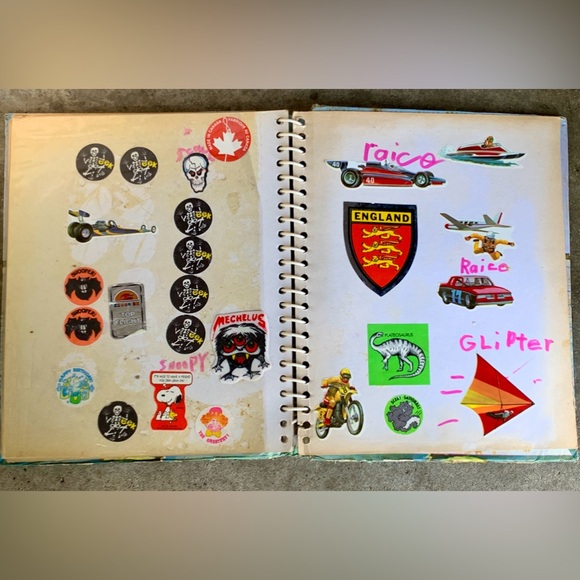 c. 1981 Vtg Spiral Bound Sticker Collection Album - Picture 12 of 16